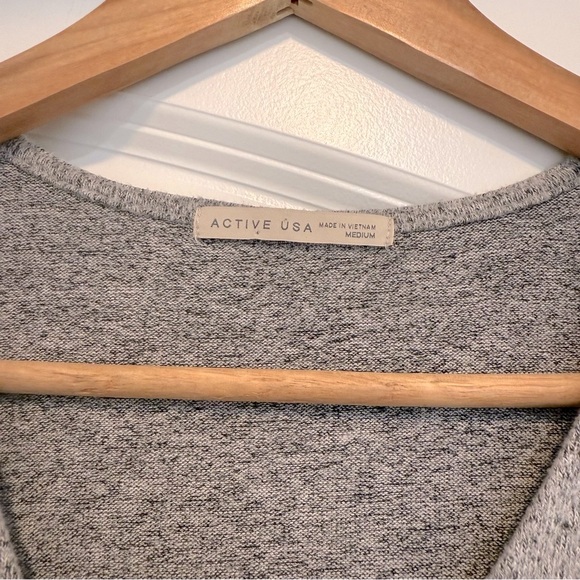 Gray Wrap Sweater and Black Shorts Set S/M - Picture 2 of 7